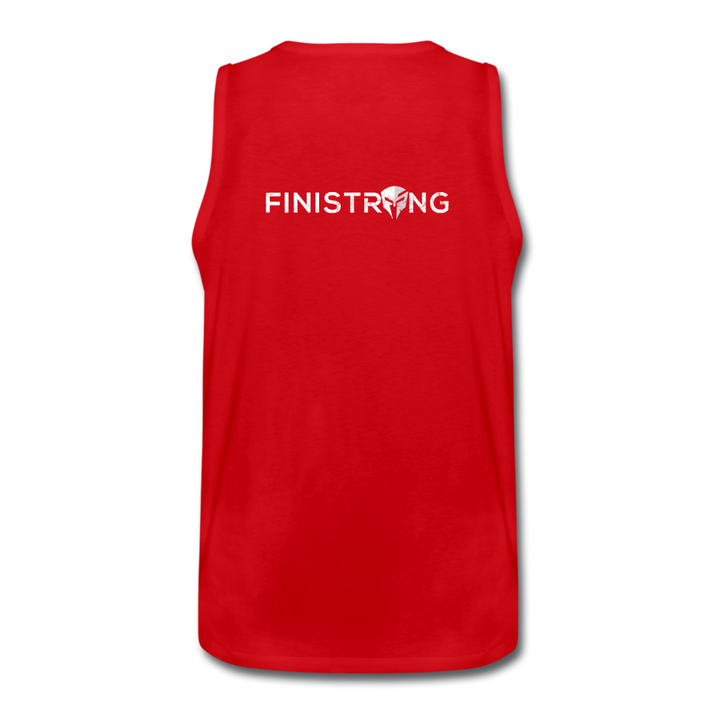 Men’s Weak Is Dangerous Tank - red