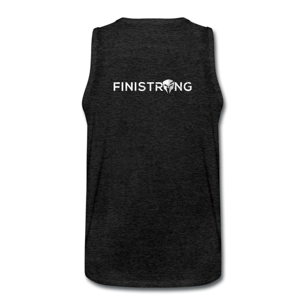 Men’s Weak Is Dangerous Tank - charcoal gray