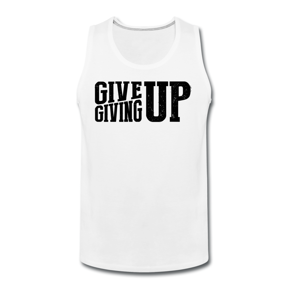 Men’s Give Up Tank - white