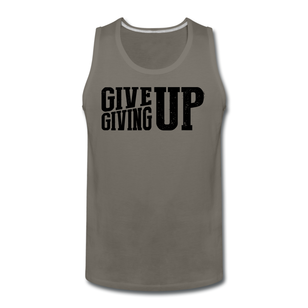 Men’s Give Up Tank - asphalt gray