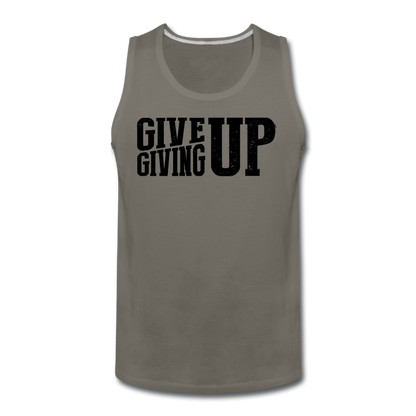 Men’s Give Up Tank - asphalt gray