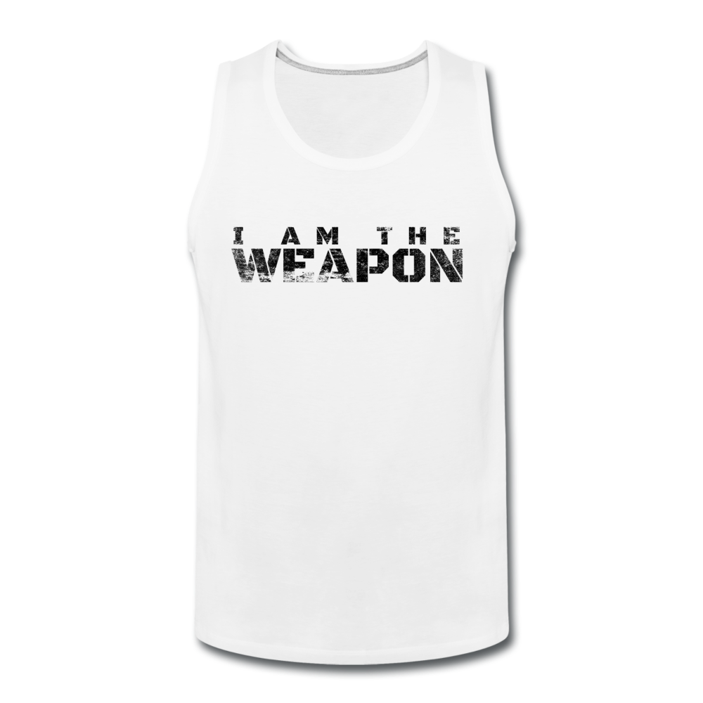 Men’s Weapon Tank - white