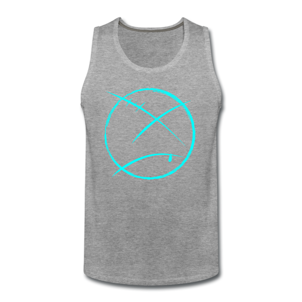 Men’s Face Out Tank - heather gray