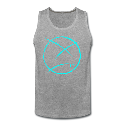 Men’s Face Out Tank - heather gray