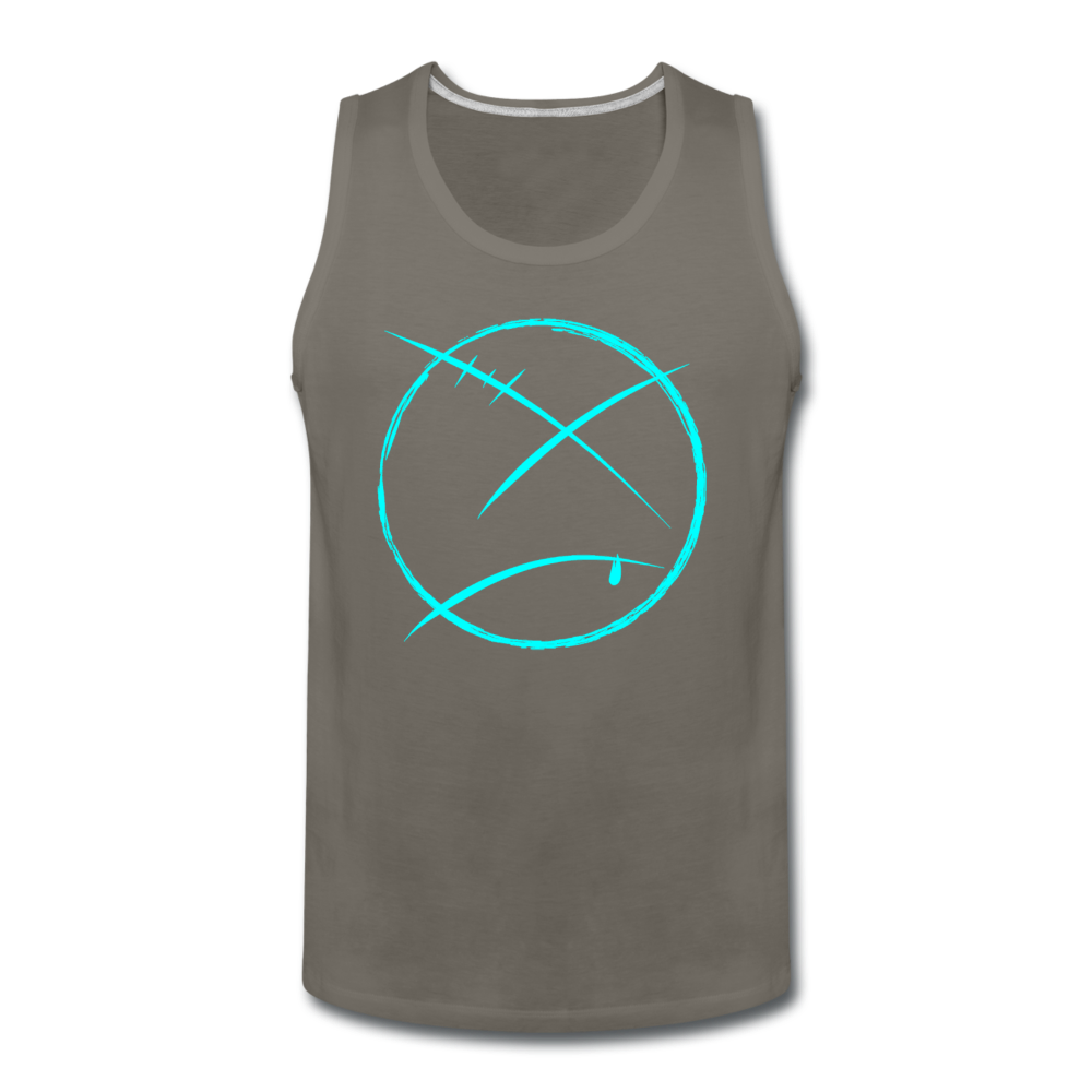 Men’s Face Out Tank - asphalt gray