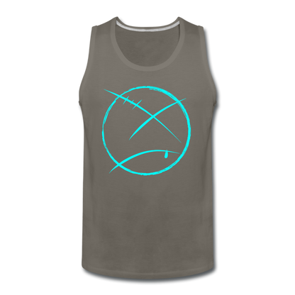 Men’s Face Out Tank - asphalt gray