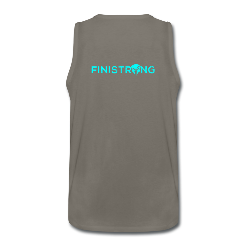 Men’s Face Out Tank - asphalt gray