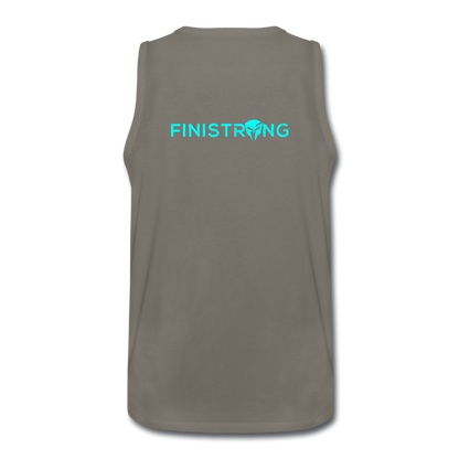Men’s Face Out Tank - asphalt gray