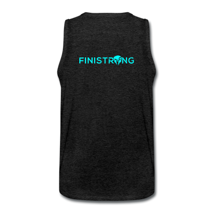 Men’s Face Out Tank - charcoal gray