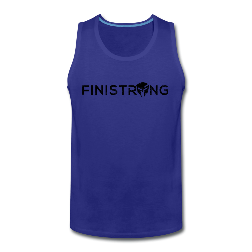 Men’s Dark Logo Tank - royal blue