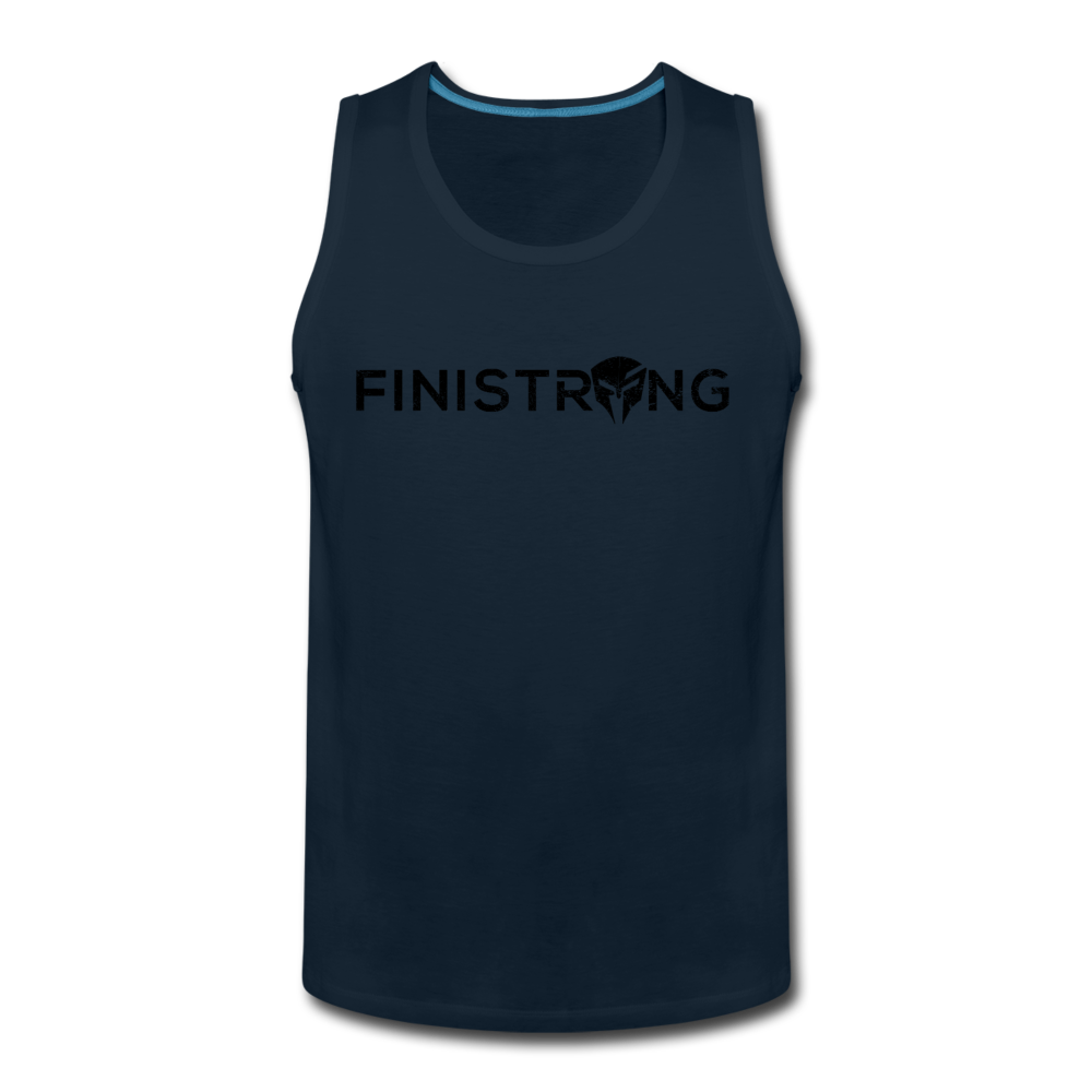 Men’s Dark Logo Tank - deep navy