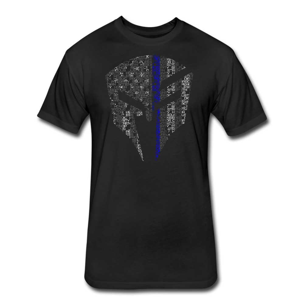 FS Blue Line Words Helmet - black