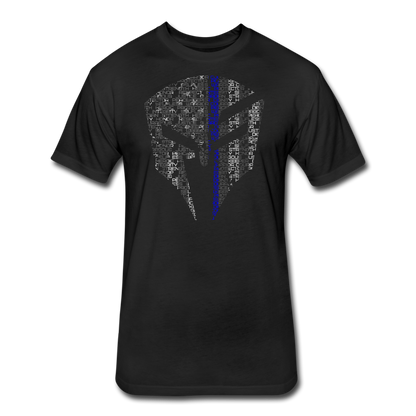 FS Blue Line Words Helmet - black