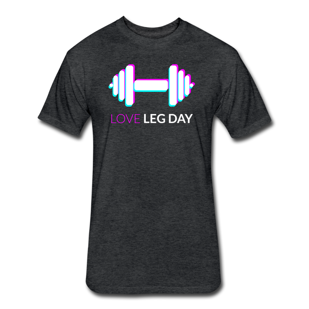 Love Leg Day T-Shirt - heather black