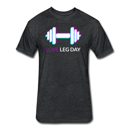 Love Leg Day T-Shirt - heather black