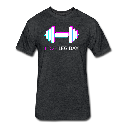 Love Leg Day T-Shirt - heather black