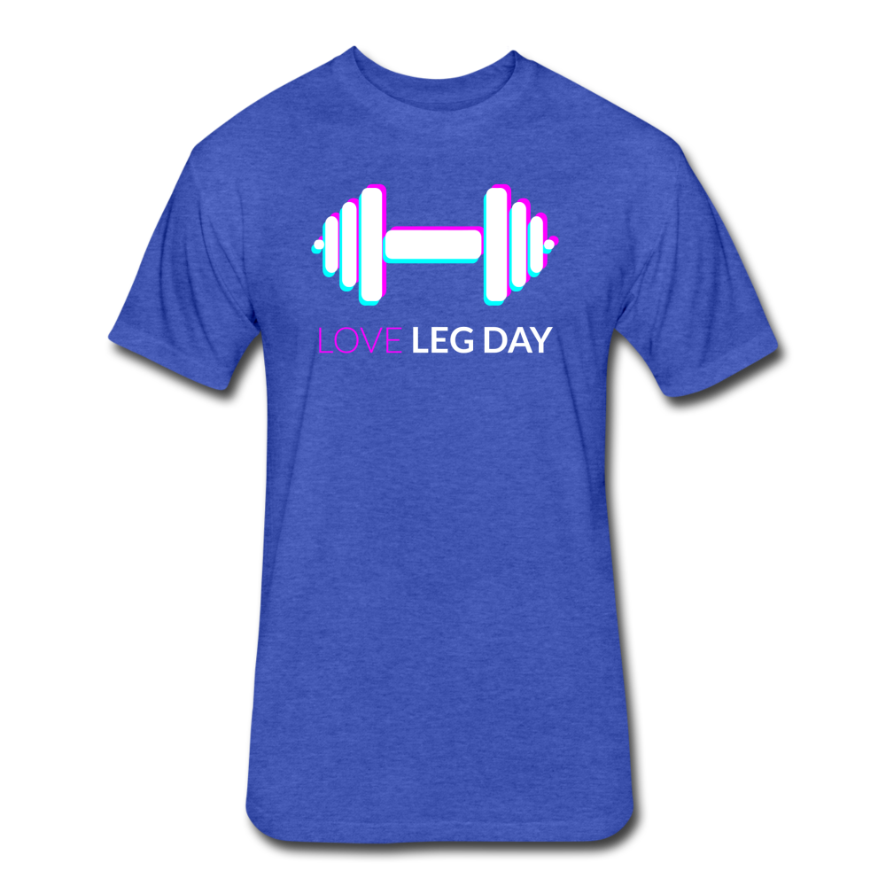Love Leg Day T-Shirt - heather royal