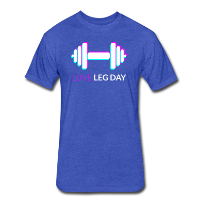 Love Leg Day T-Shirt - heather royal