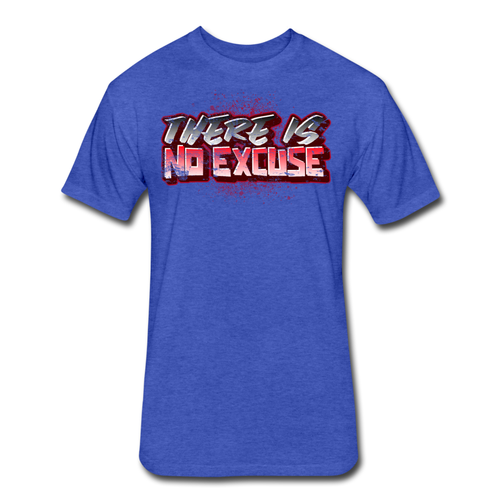 No Excuse Blood Men's T-Shirt - heather royal